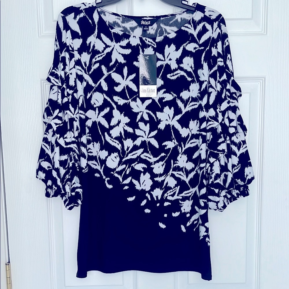Boat Neck Tiered Sleeves Top